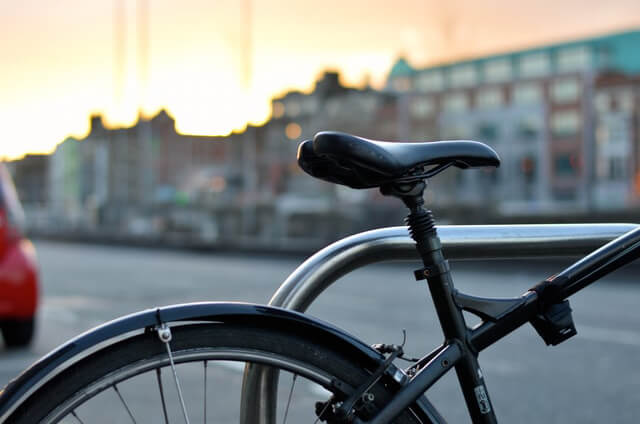 自転車のアップ
