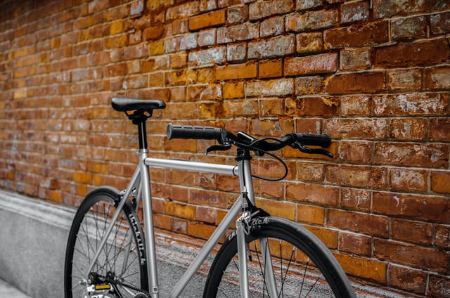自転車のアップ