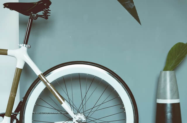 自転車のアップ
